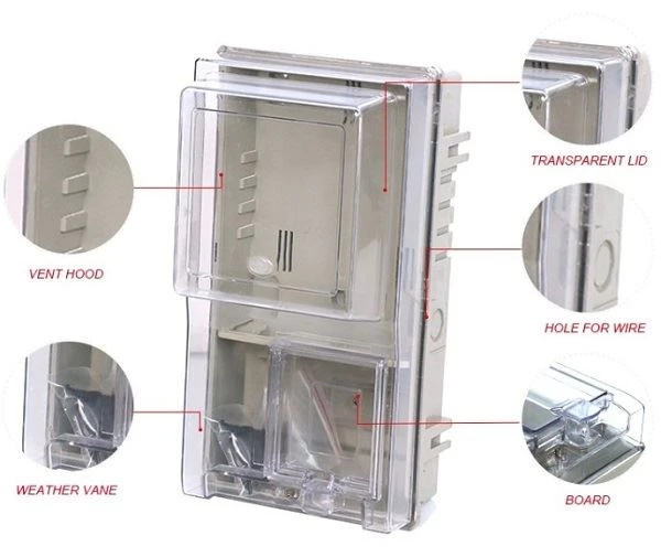 Waterproof single phase meter box 02